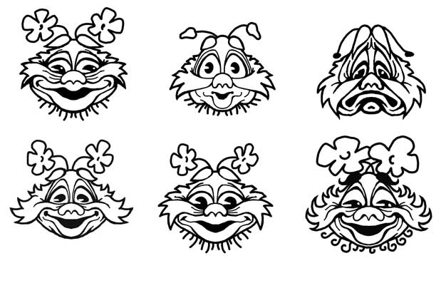 Первые черно-белые наброски эмоций