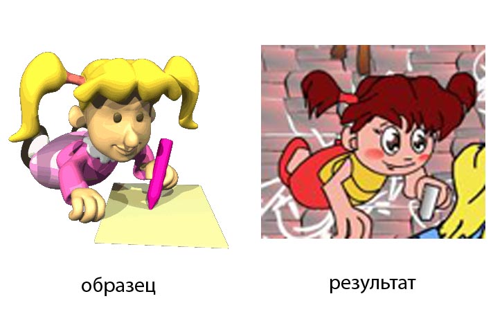 девочка рисует