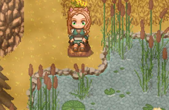 Луна сидит на камне