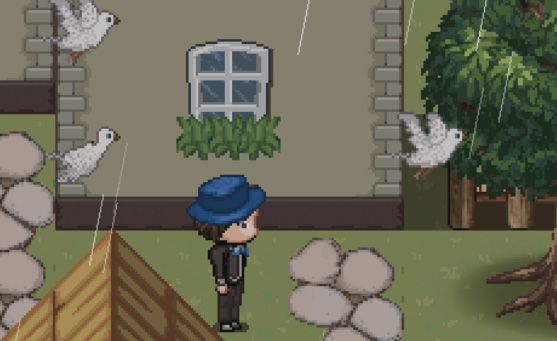 Дождь и голуби