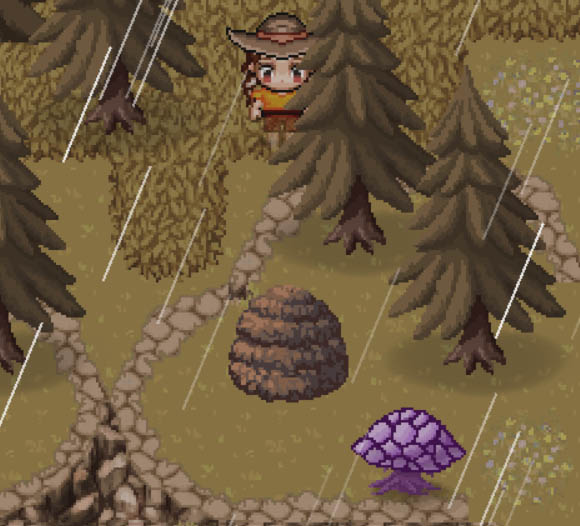 Фиолетовый гриб